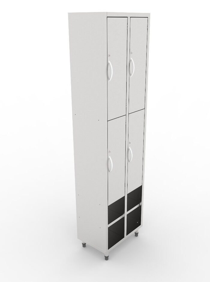 Armário De Inox 304 Para Vestiário Com Sapateira