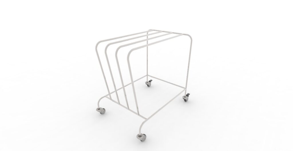 Carro Em Aço Inox Para Campo Estéril