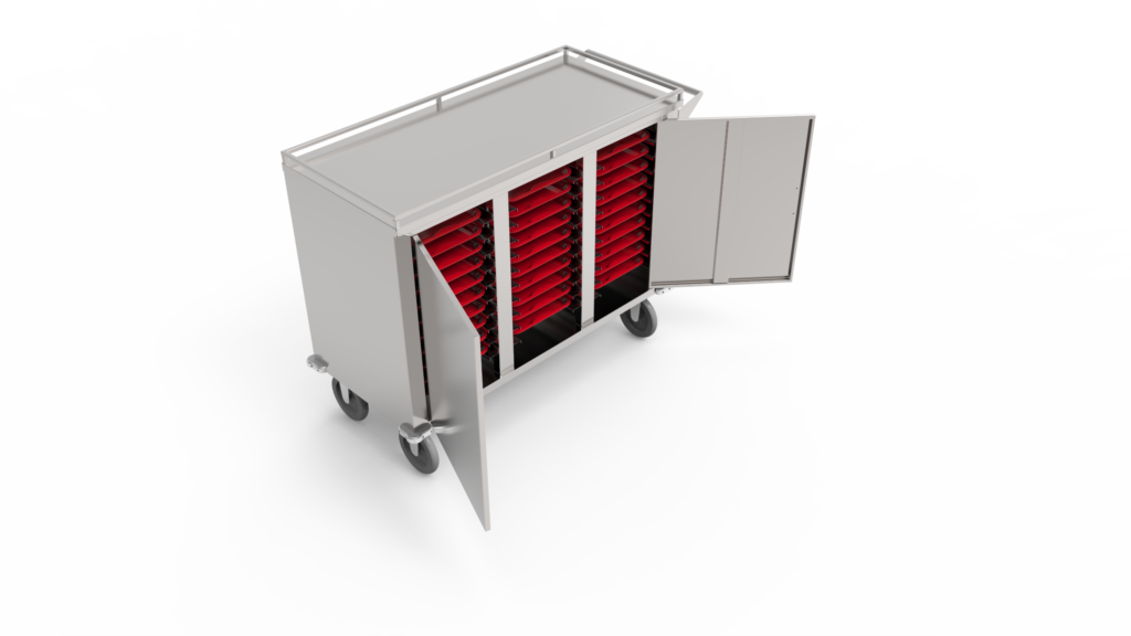 Carro Neutro Para Transporte De Bandejas