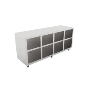 BANCO INOX COM NICHO SAPATEIRA