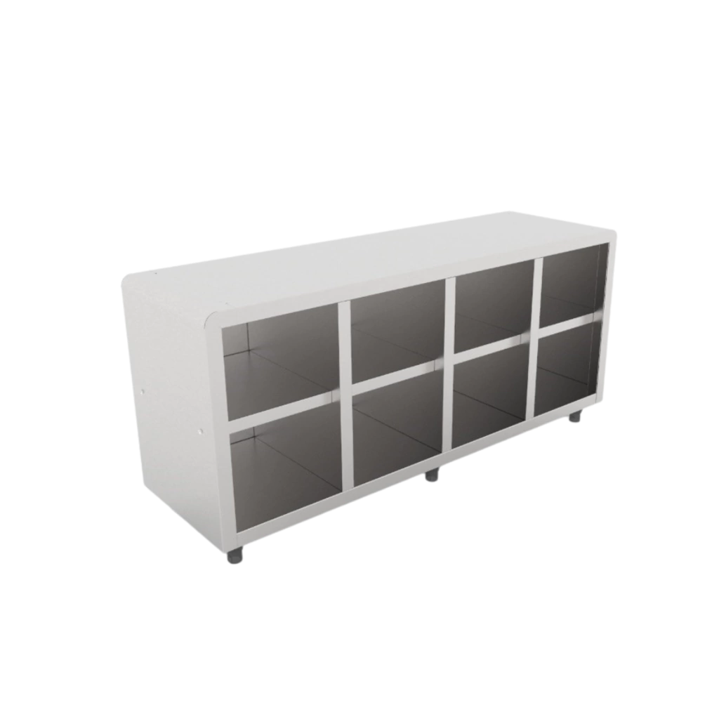 BANCO INOX COM NICHO SAPATEIRA