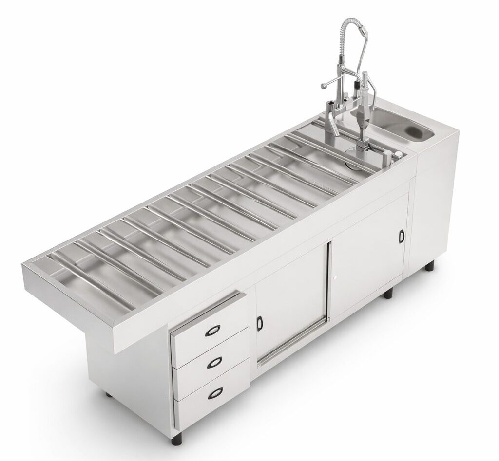 Mesa de Necropsia com Armário