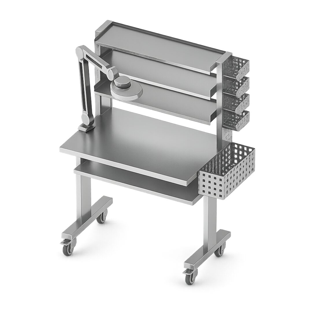 Estação De Trabalho Em Aço Inox